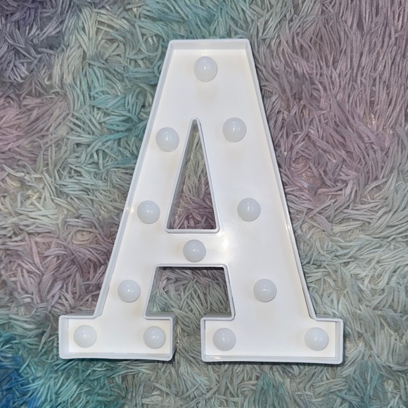 White LED Letter A Light - Picture 1 of 2